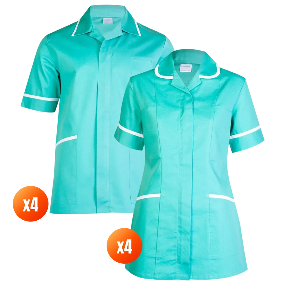 Uneek x4 Ladies + x4 Mens Tunic Pack