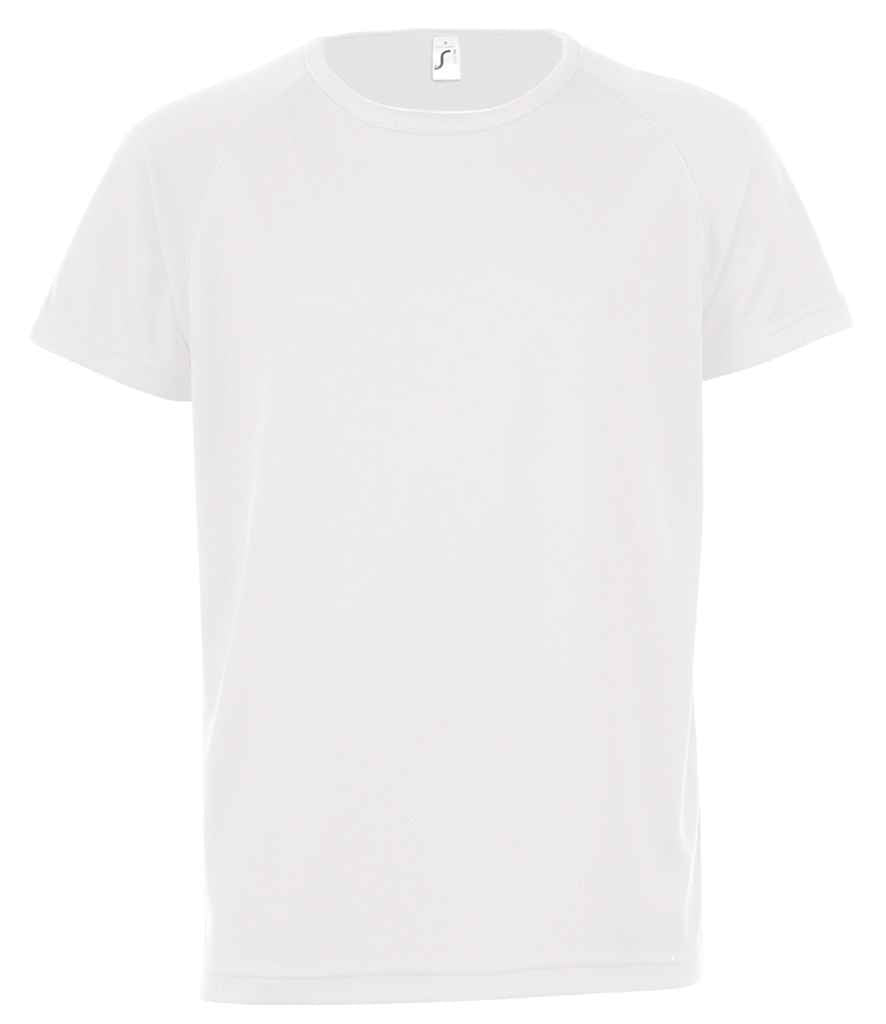 SOL'S Kids Sporty T-Shirt in White, front view