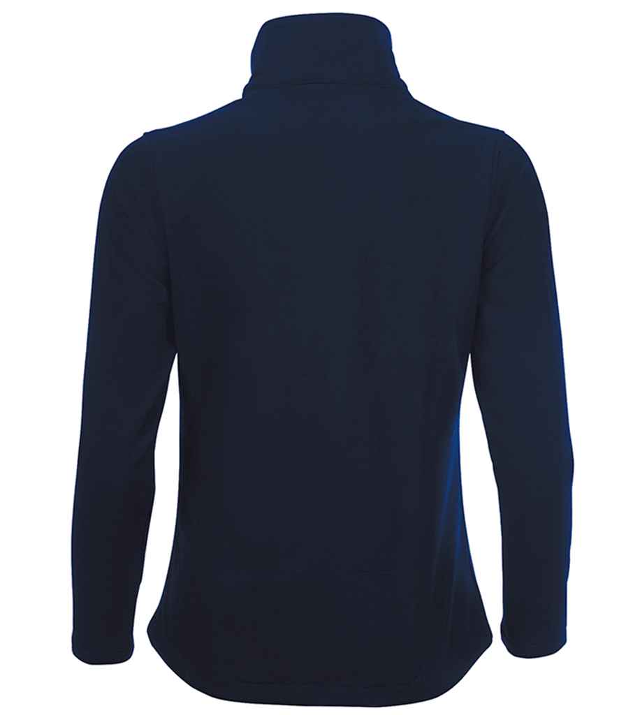 SOL'S Ladies Race Soft Shell Jacket in French Navy, back view