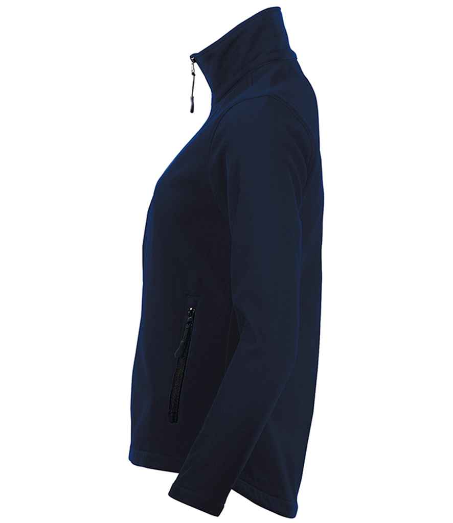SOL'S Ladies Race Soft Shell Jacket in French Navy, side view