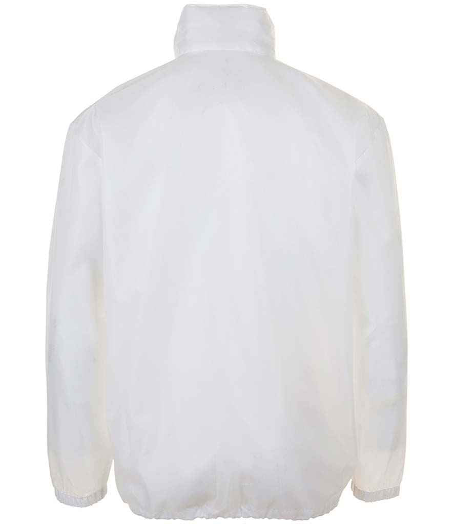 SOL'S Unisex Shift Windbreaker Jacket in White, back view