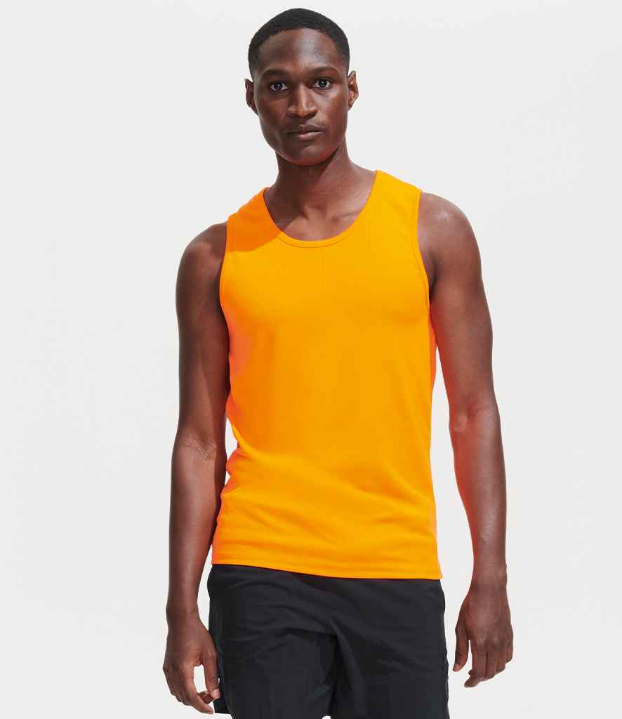 SOL'S Sporty Performance Tank Top in Neon Orange