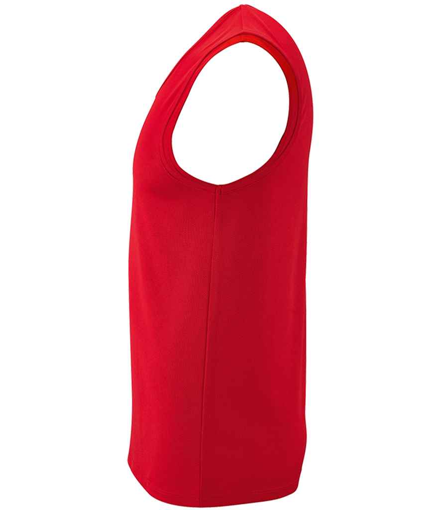 SOL'S Sporty Performance Tank Top in Red, side view