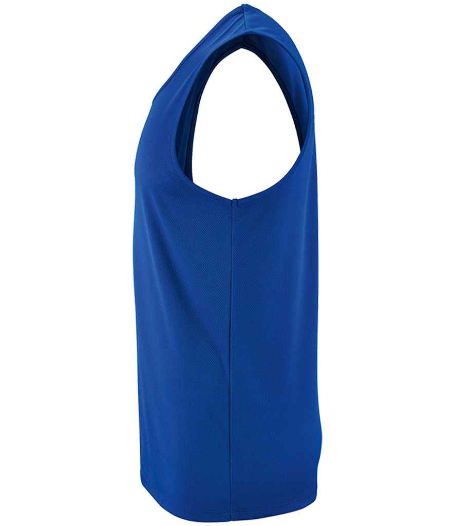 SOL'S Sporty Performance Tank Top in Royal Blue, side view