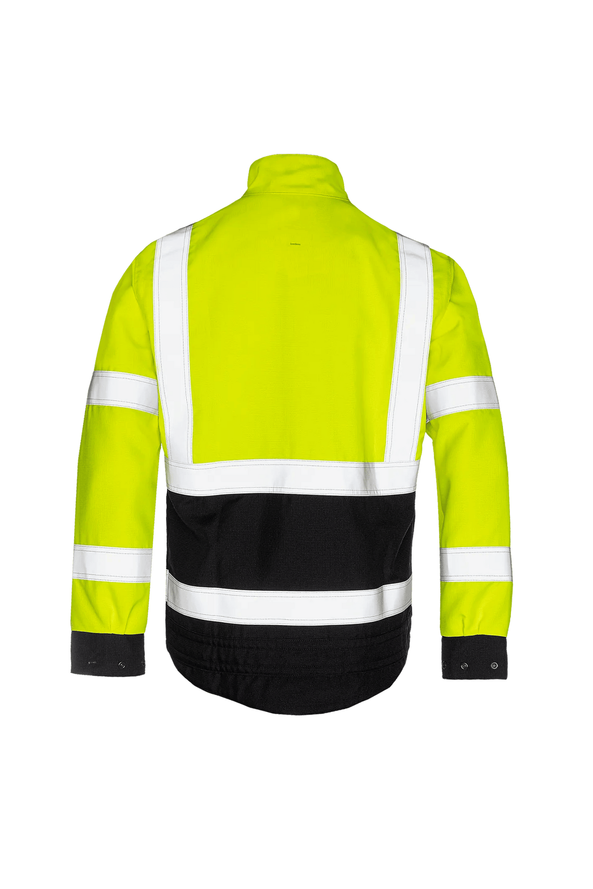 Sioen PRO Reggio in High-vis yellow/Navy blue, back view