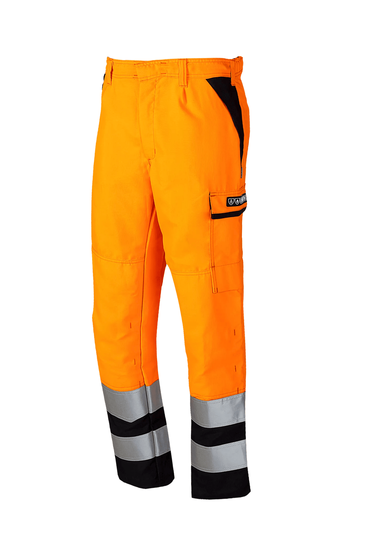 Sioen PRO Arudy in High-vis orange/Navy blue, side view