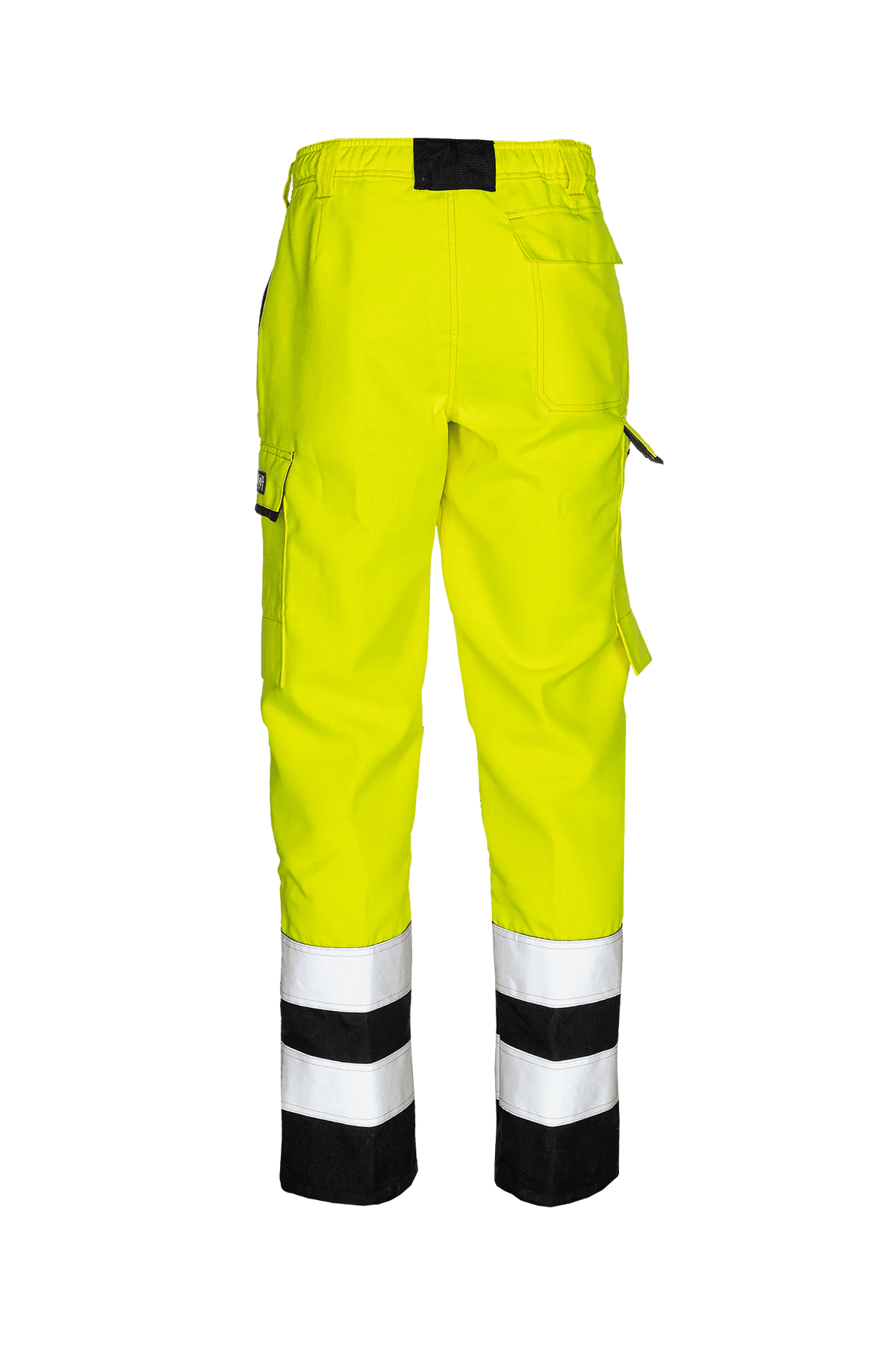 Sioen PRO Matour in High-vis yellow/Navy blue, back view