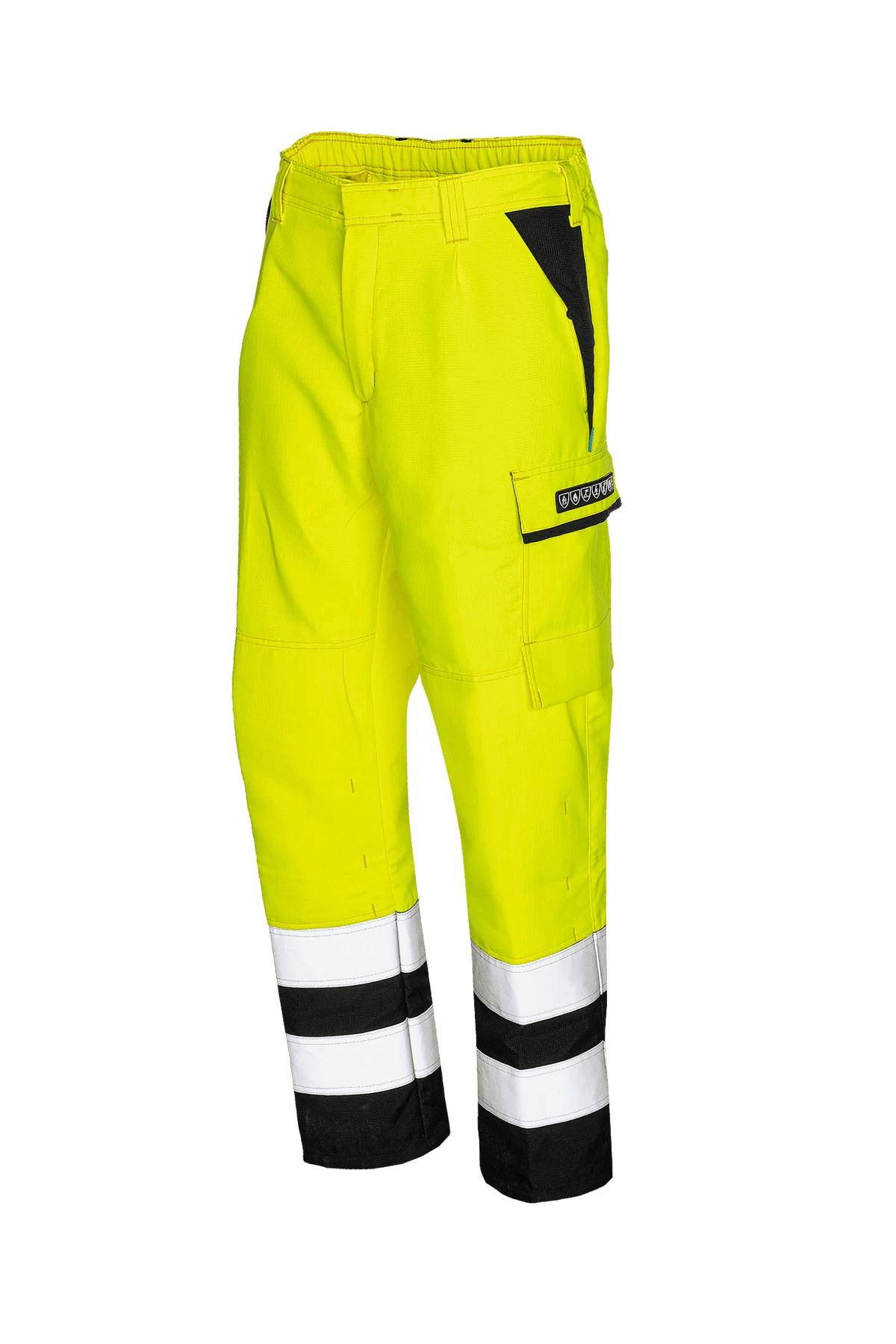 Sioen PRO Matour in High-vis yellow/Navy blue, side view