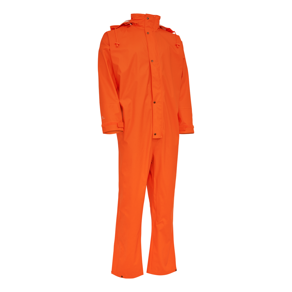 ELKA Rainwear Dry Zone PU Coverall with hood in Orange