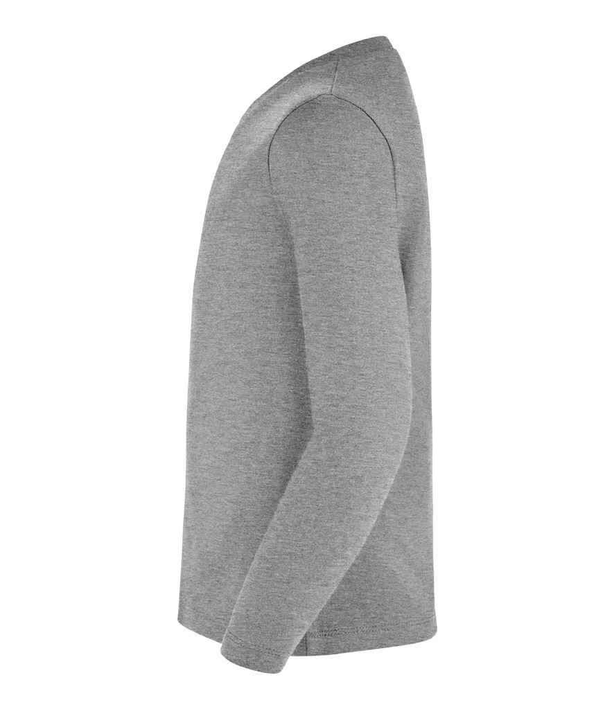 SOL'S Kids Imperial Long Sleeve T-Shirt in Grey Marl, side view