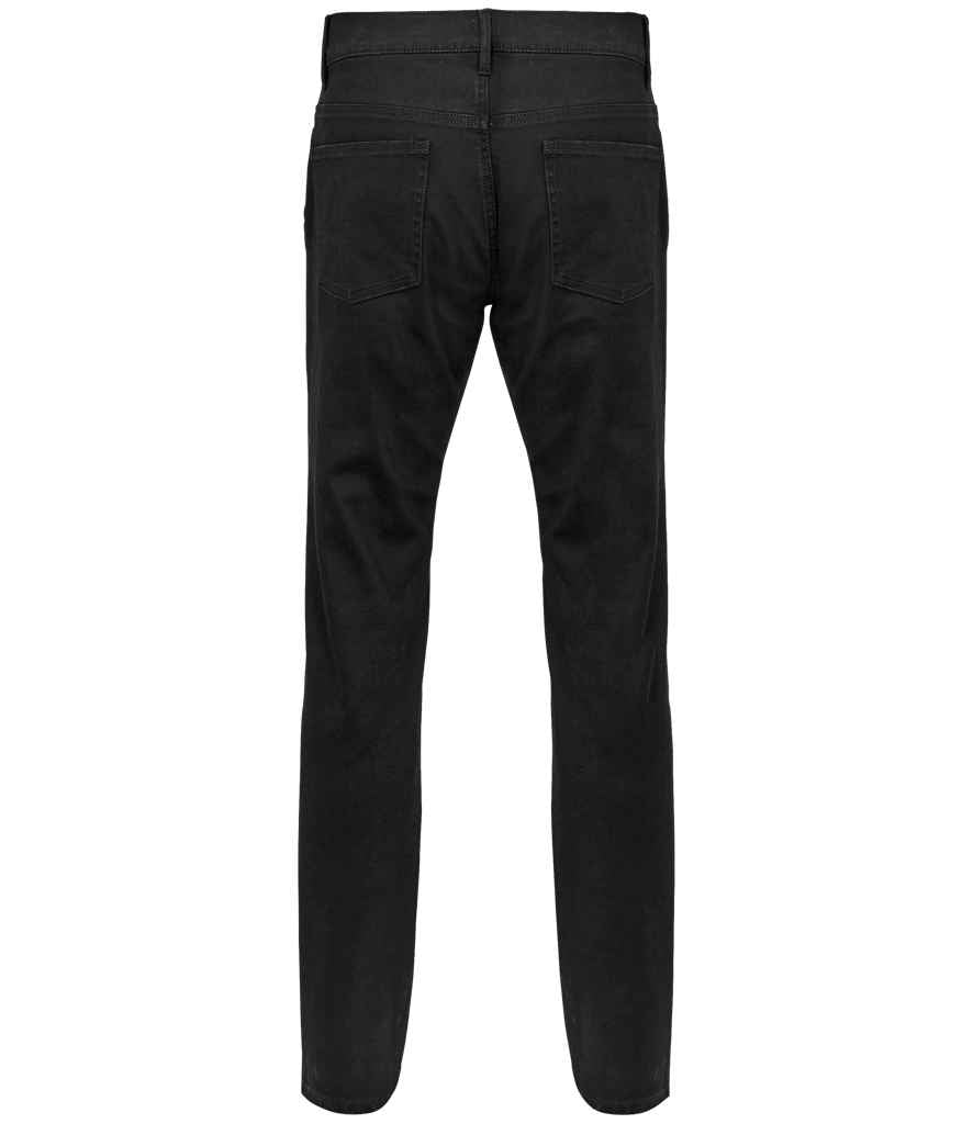 NEOBLU Gaspard Stretch Jeans in Deep Black, back view