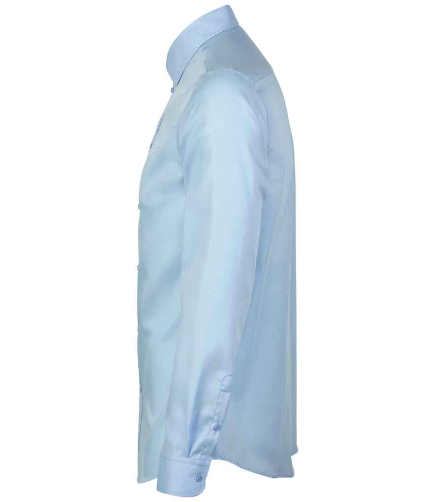 NEOBLU Blaise Long Sleeve Shirt in Soft Blue, side view