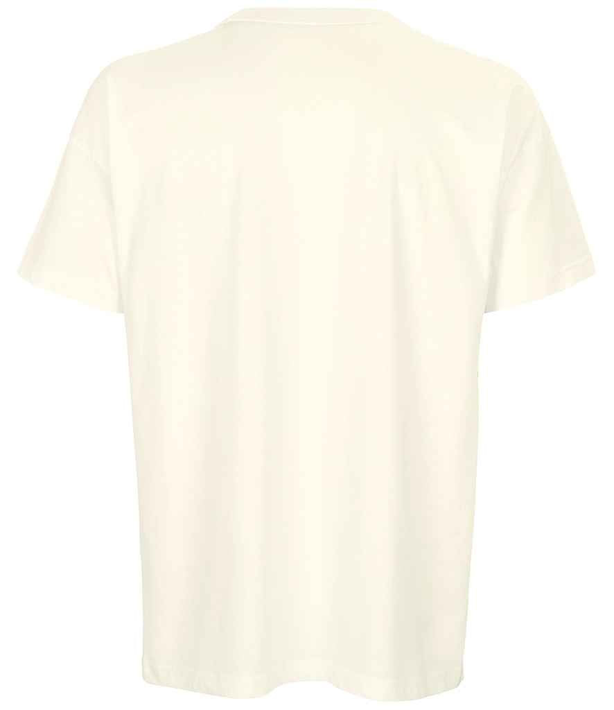 SOL'S Boxy Oversized Organic T-Shirt in Off White, back view