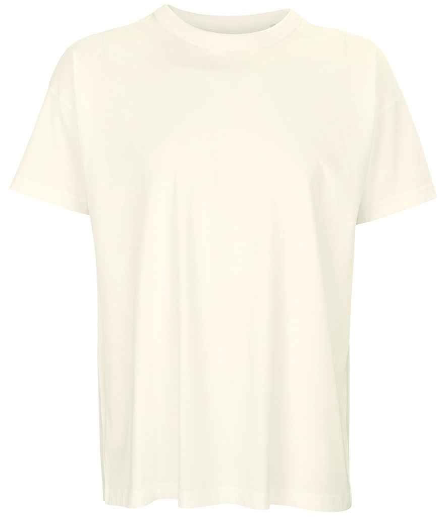 SOL'S Boxy Oversized Organic T-Shirt in Off White, front view