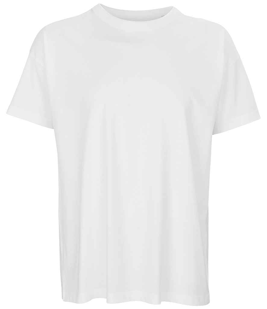SOL'S Boxy Oversized Organic T-Shirt in White, front view