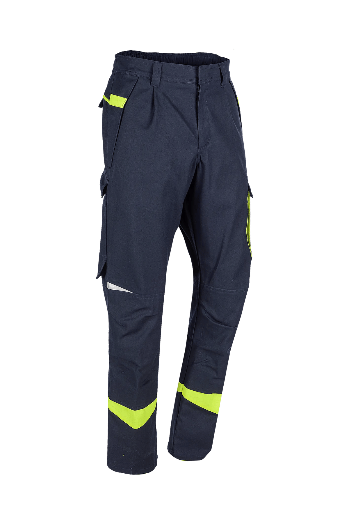 Sioen PRO Barcus in Navy blue/High-vis yellow, side view