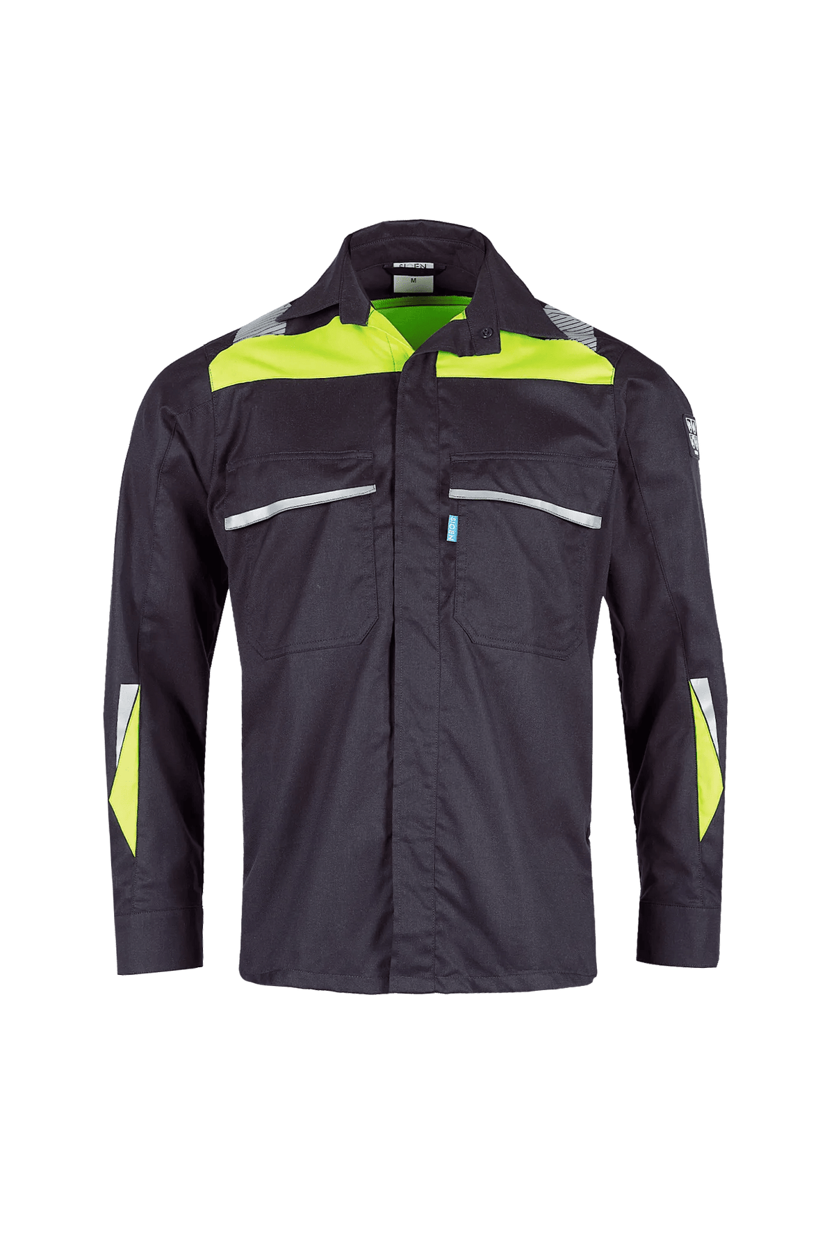 Sioen PRO Rufford in Navy blue/High-vis yellow, front view