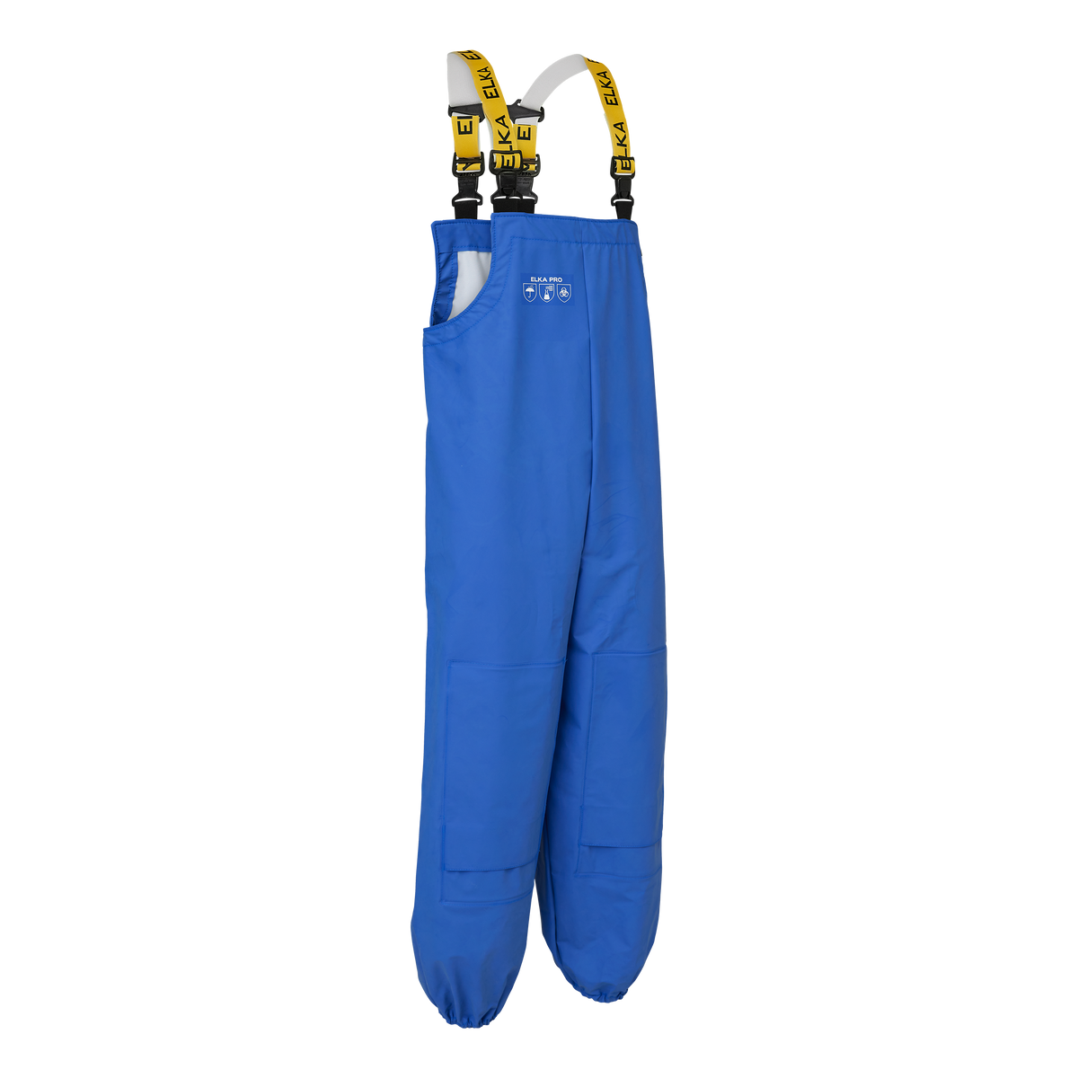 ELKA Rainwear ELKA PRO Bib & Brace w/ extra strong knee reinforcement in Cobalt, front view