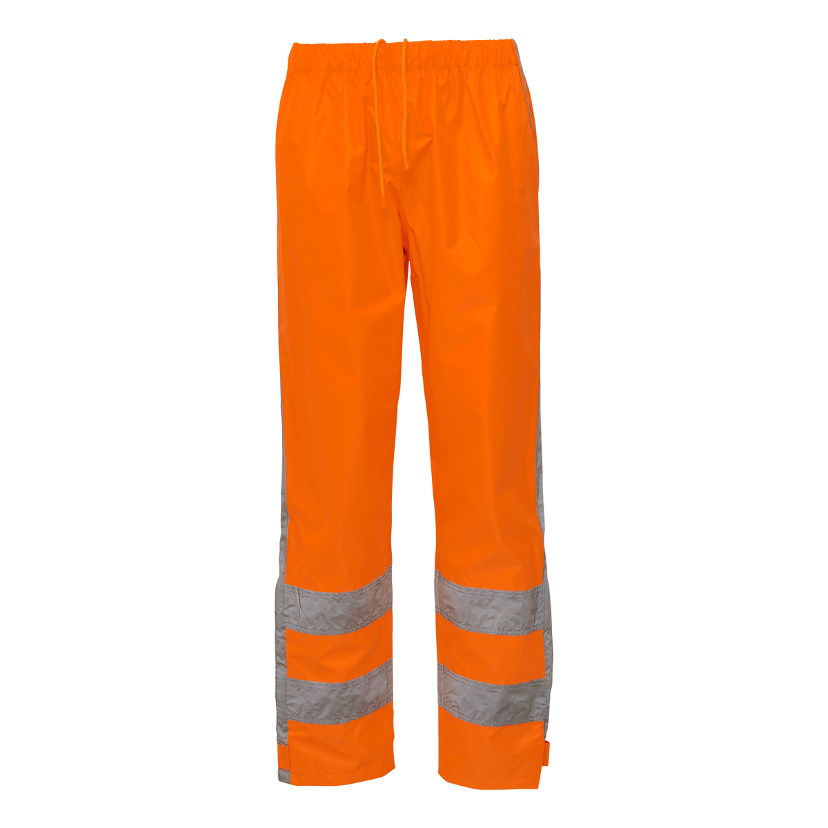 ELKA Rainwear Visible Xtreme rain trousers with reflective tape in Fl. Orange, front view