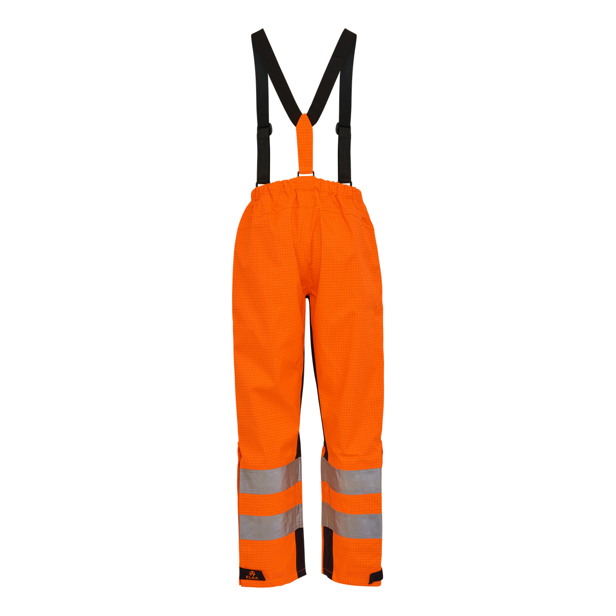 ELKA Rainwear Securetech Multinorm Electric Arc Waist Trousers in Fl. Orange/Navy