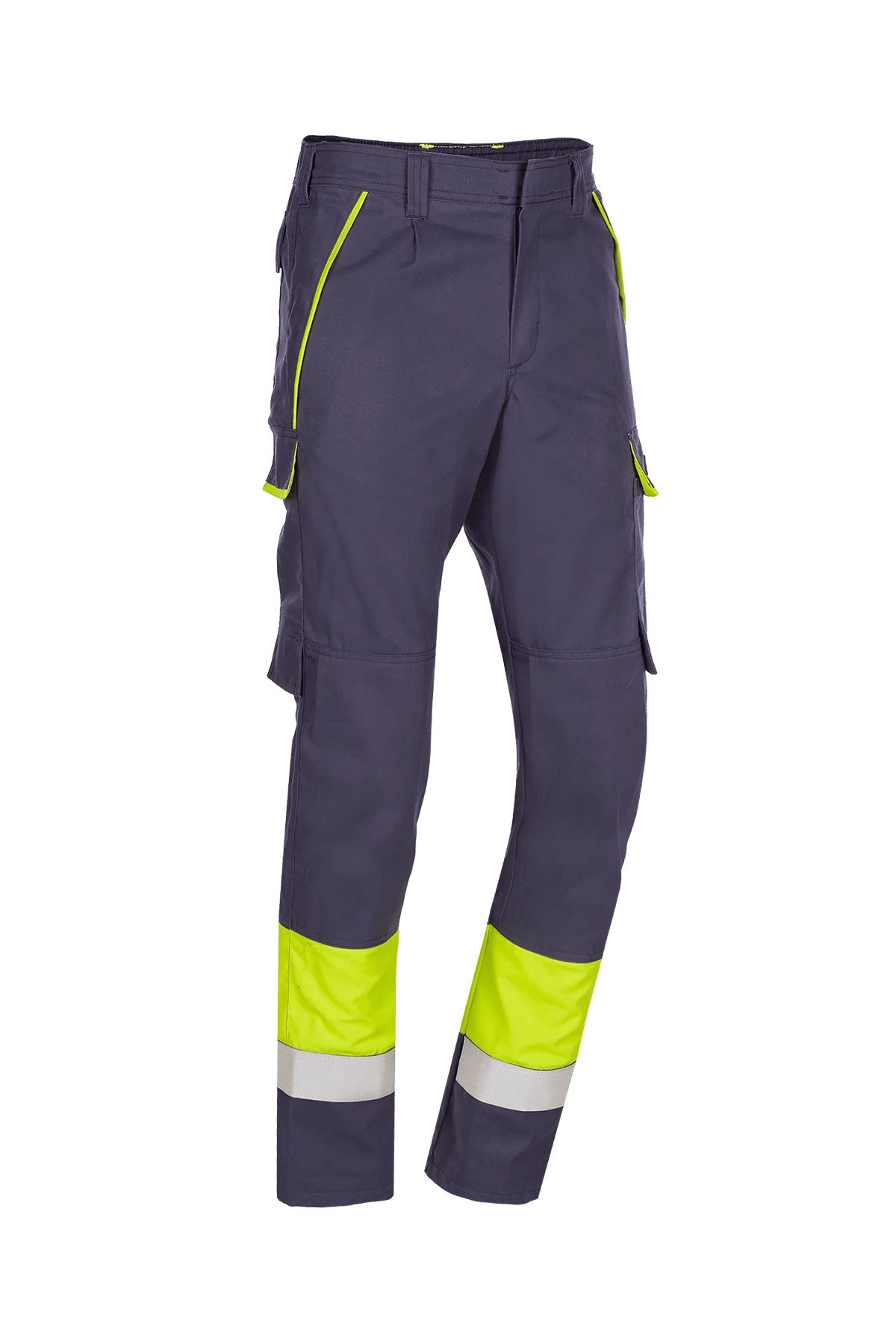 Sioen PRO Calanques in Navy blue/High-vis yellow, side view
