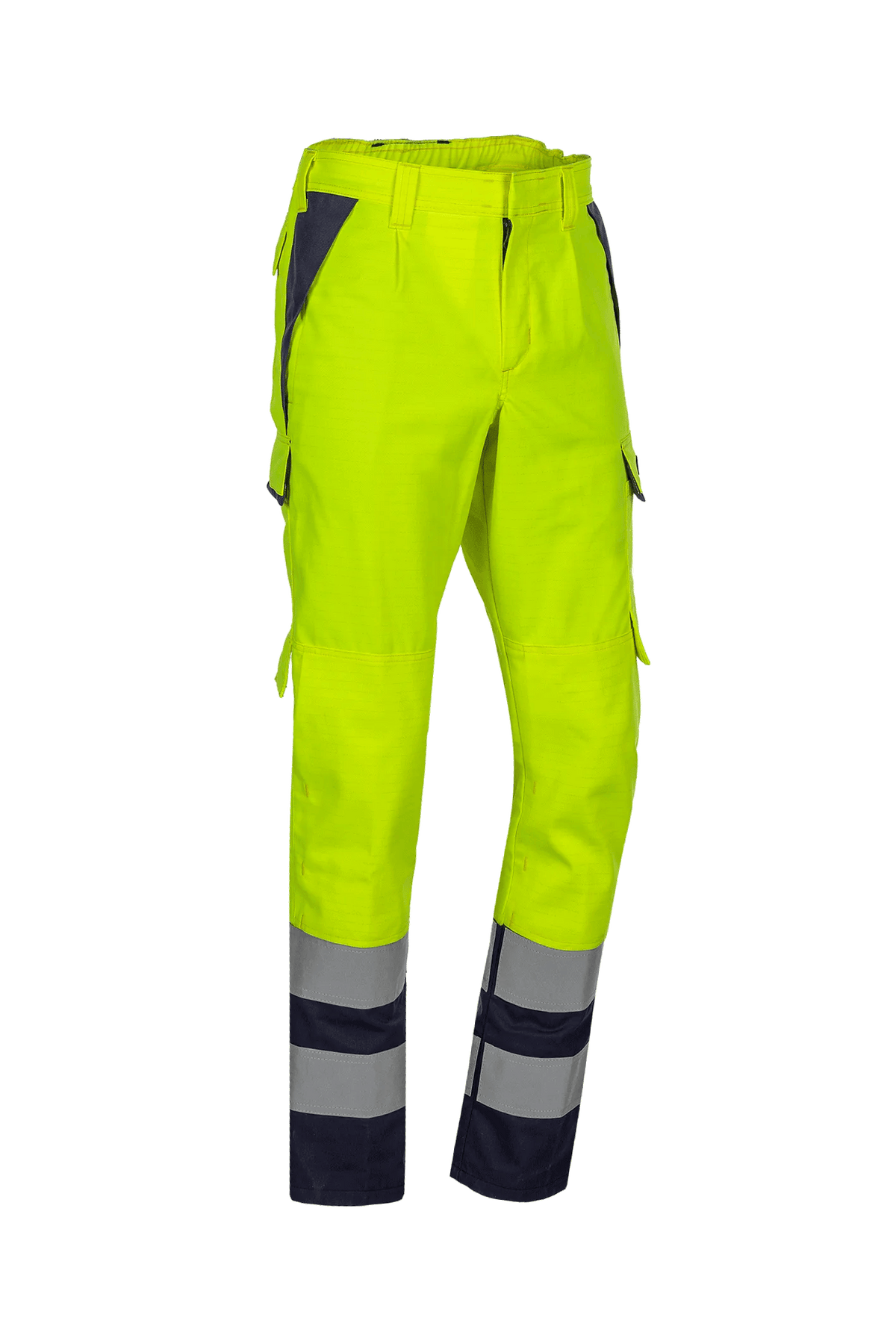 Sioen PRO Rondane in High-vis yellow/Navy blue, side view