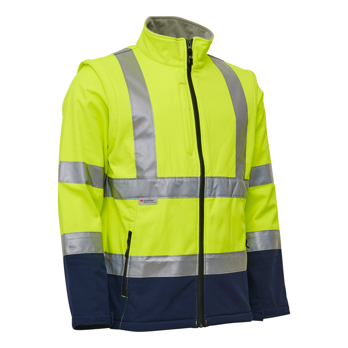 ELKA Rainwear Visible Xtreme Softshell jacket in Fl. Yellow/Navy
