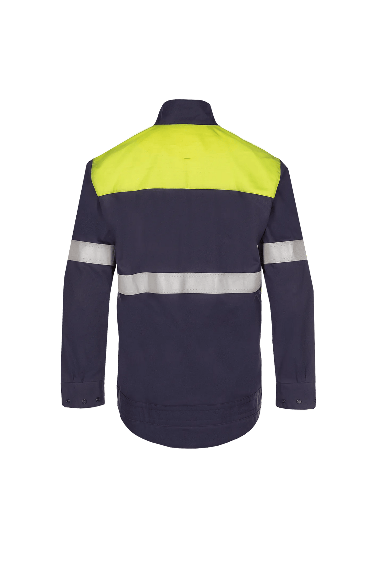 Sioen PRO Jasper in Navy blue/High-vis yellow, back view