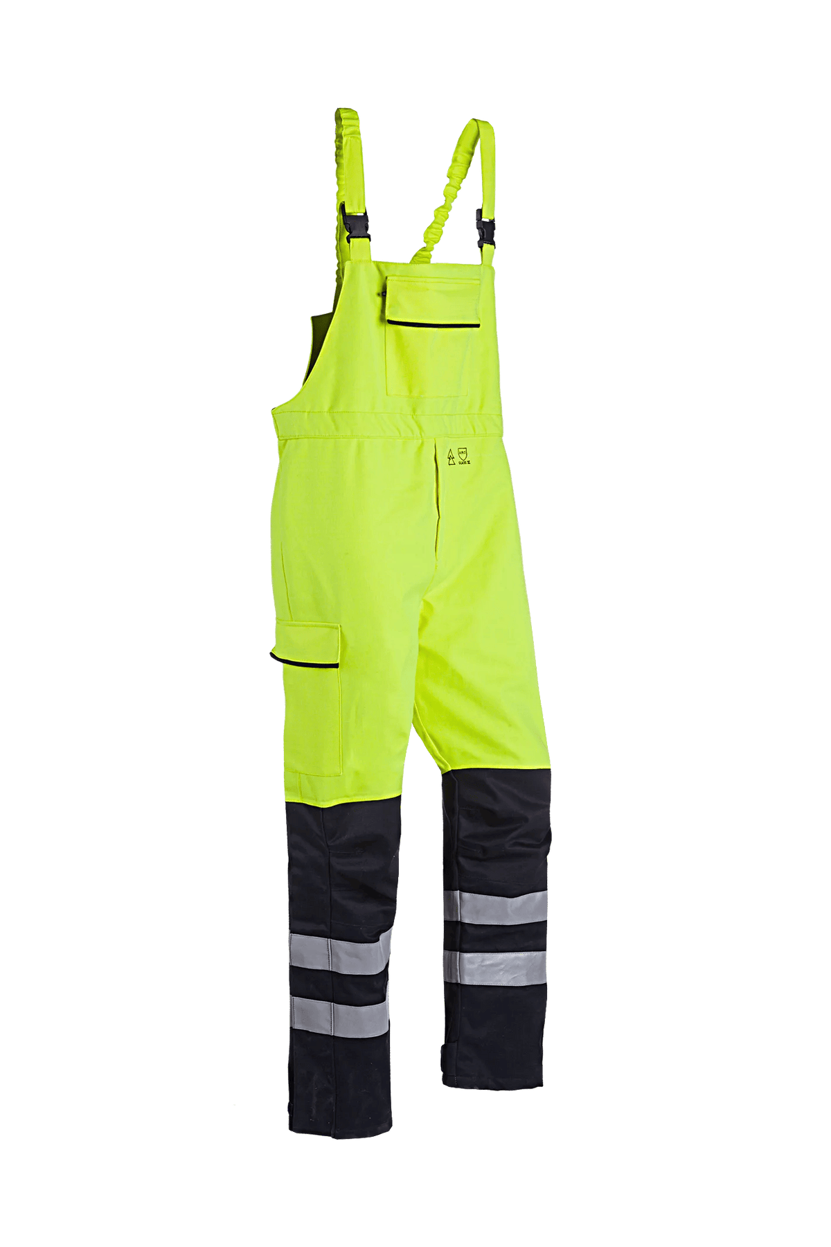Sioen PRO Pedley in High-vis yellow/Navy blue, side view