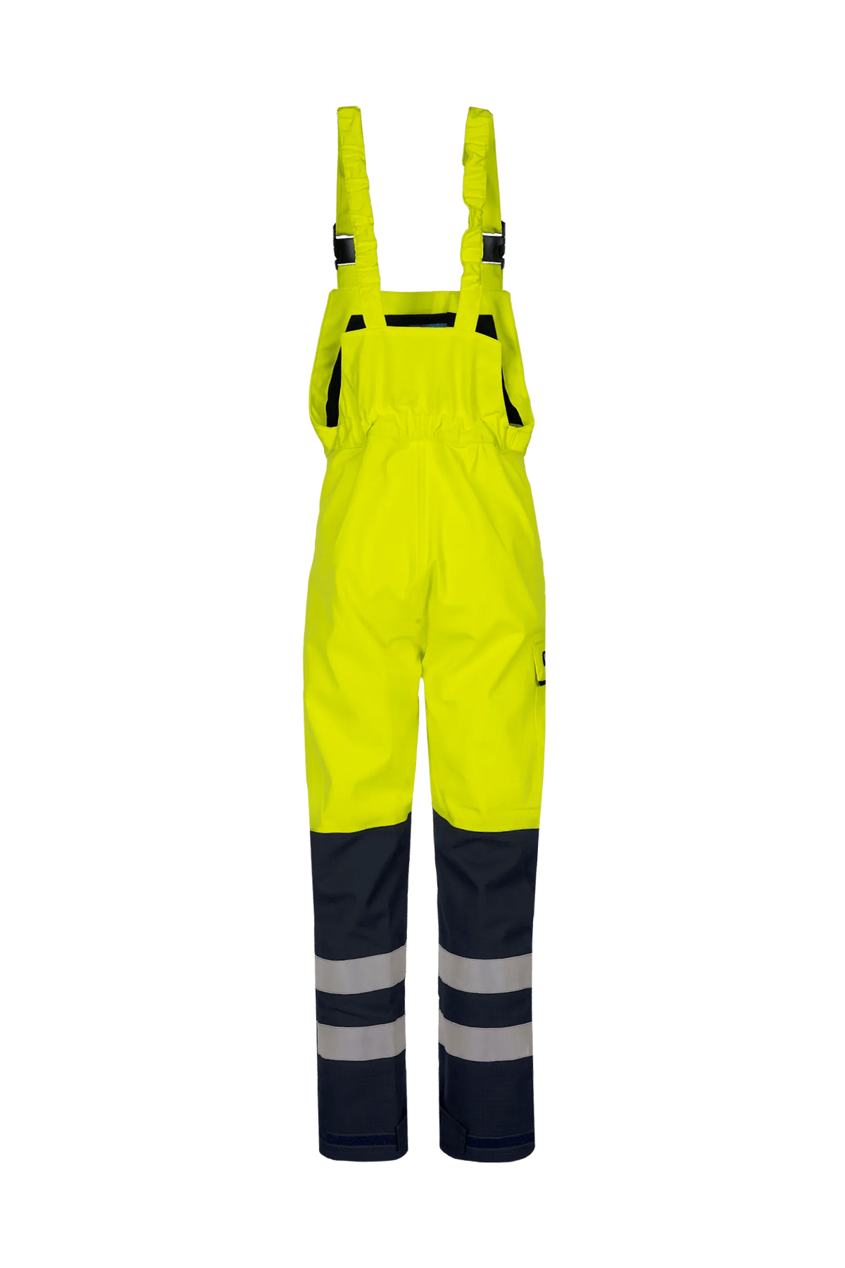 Sioen PRO Pedley in High-vis yellow/Navy blue, back view