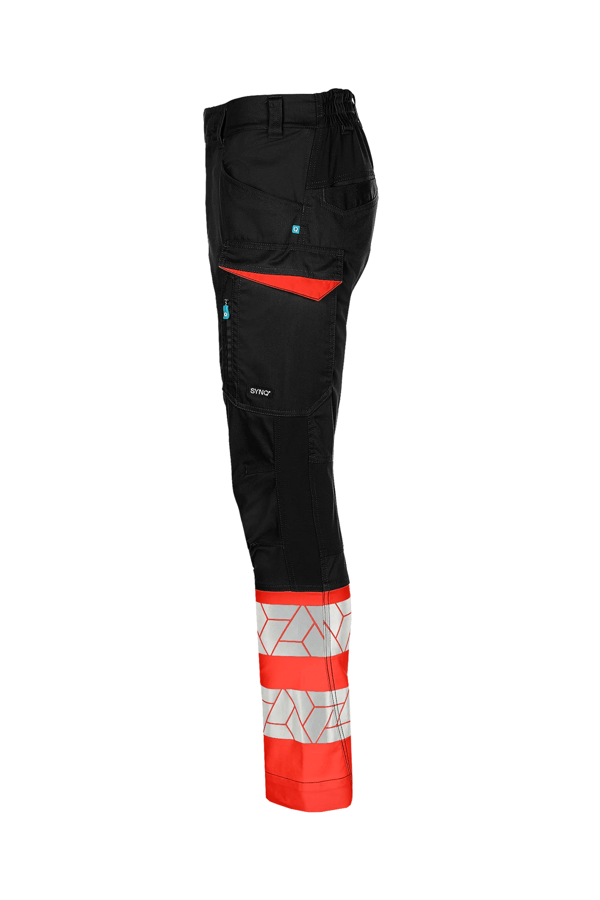 SYNQ Qlear in Black/High-vis red, side view