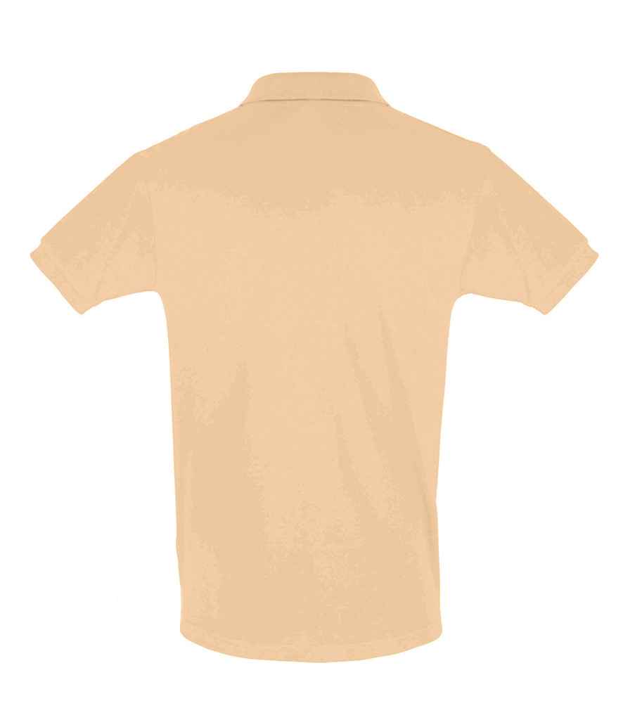SOL'S Perfect Cotton Piqué Polo Shirt in Sand, back view