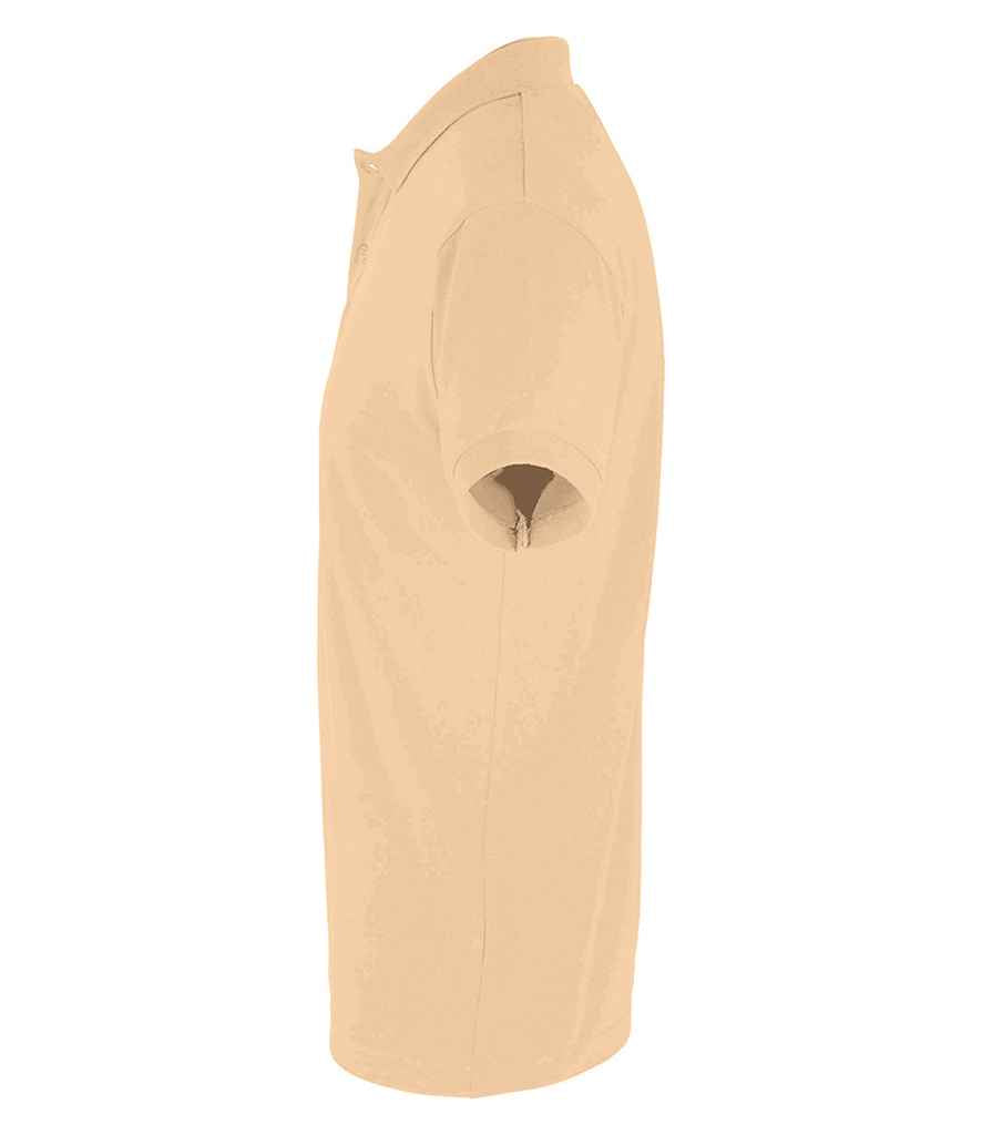 SOL'S Perfect Cotton Piqué Polo Shirt in Sand, side view