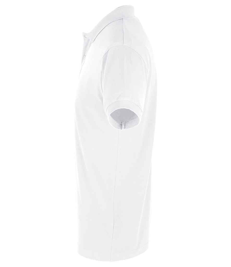 SOL'S Perfect Cotton Piqué Polo Shirt in White, side view