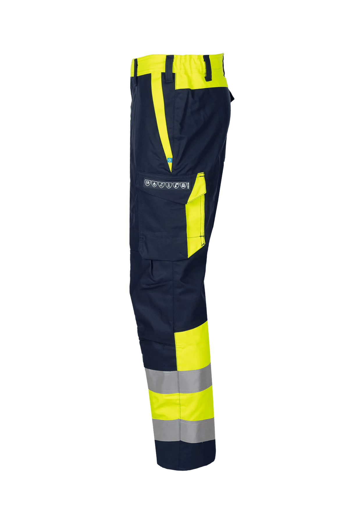 Sioen PRO Tokai in Navy blue/High-vis yellow, side view