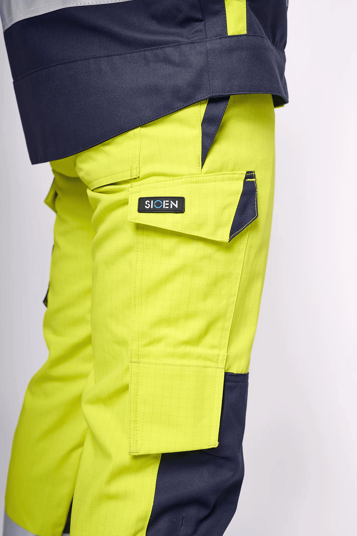 Sioen PRO Mizar in High-vis yellow/Navy blue