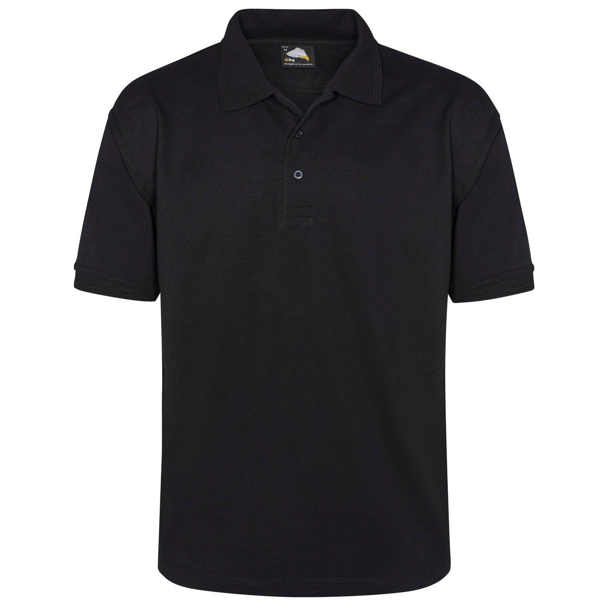 Orn Eagle Polo Shirt Black - Black - Front