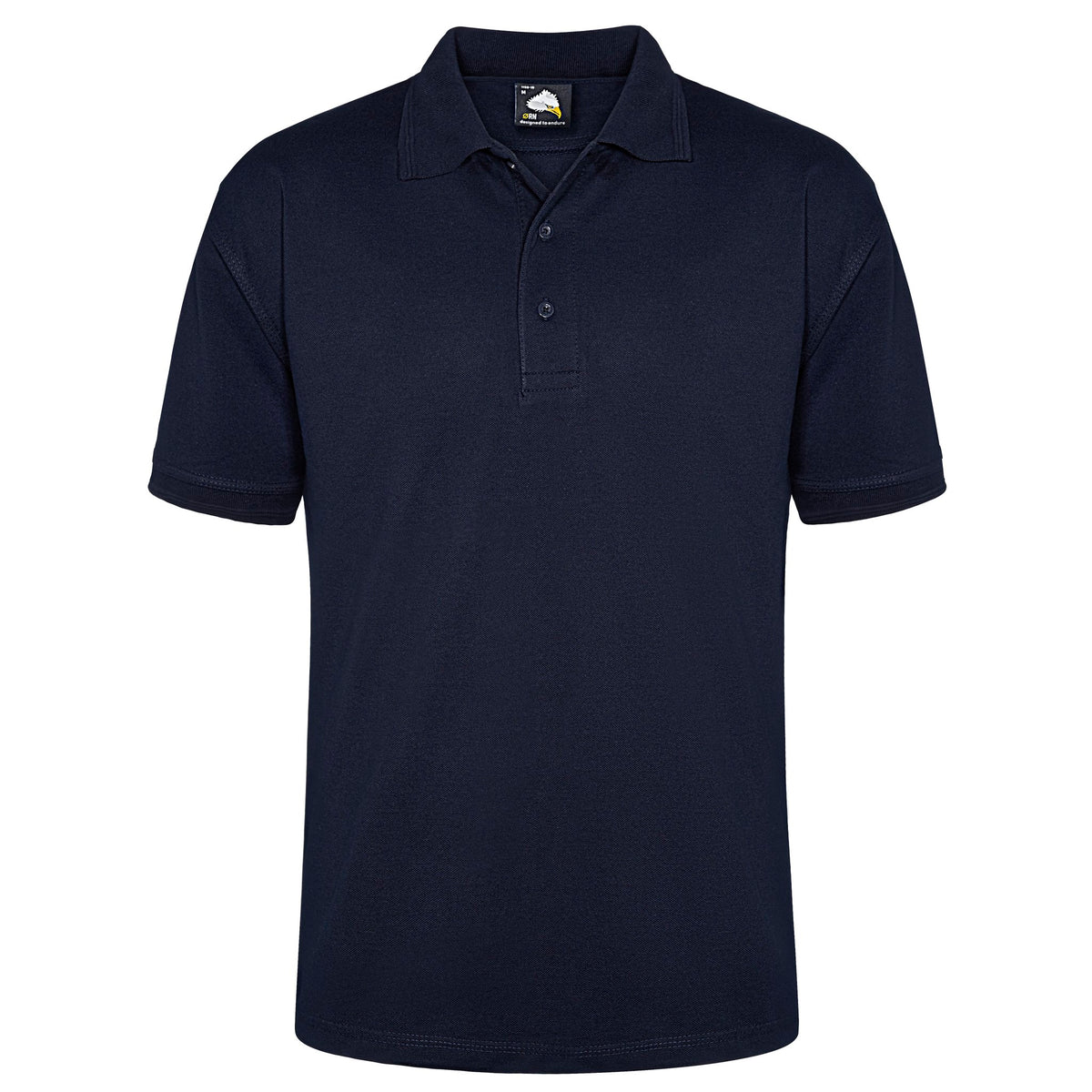 Orn Eagle Polo Shirt Navy - Navy - Front