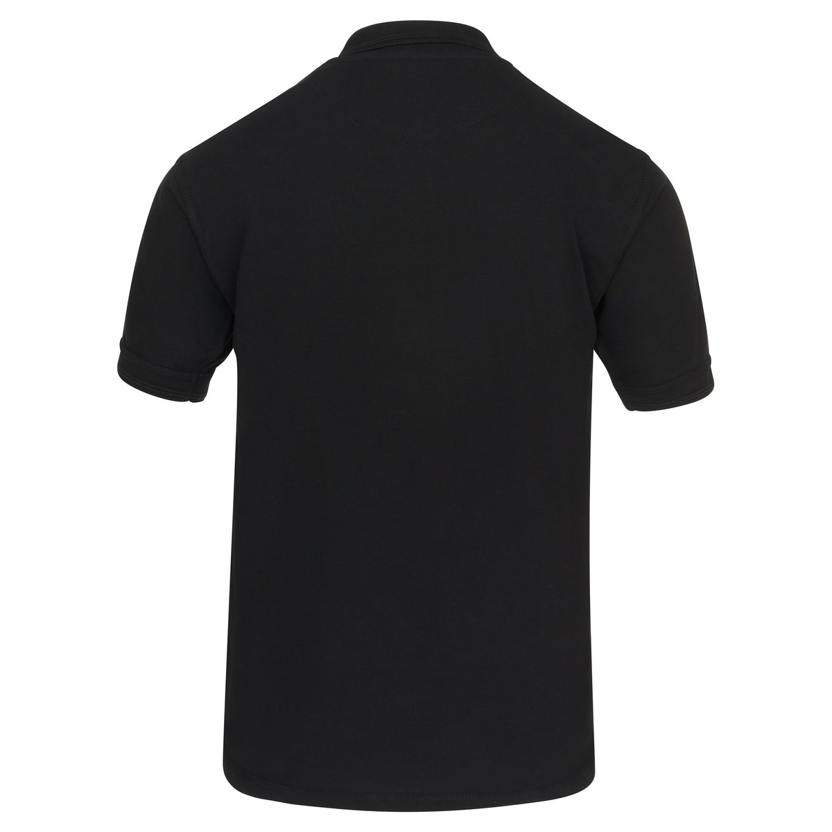 ØRN Petrel 100% Cotton Poloshirt – Black – back