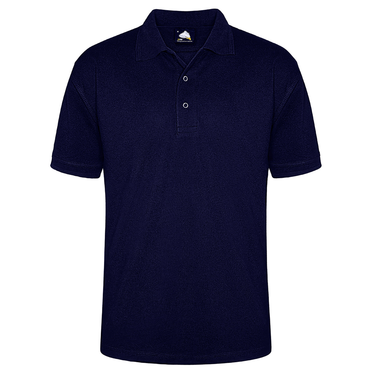 ØRN Warbler Stud Poloshirt – Navy – front