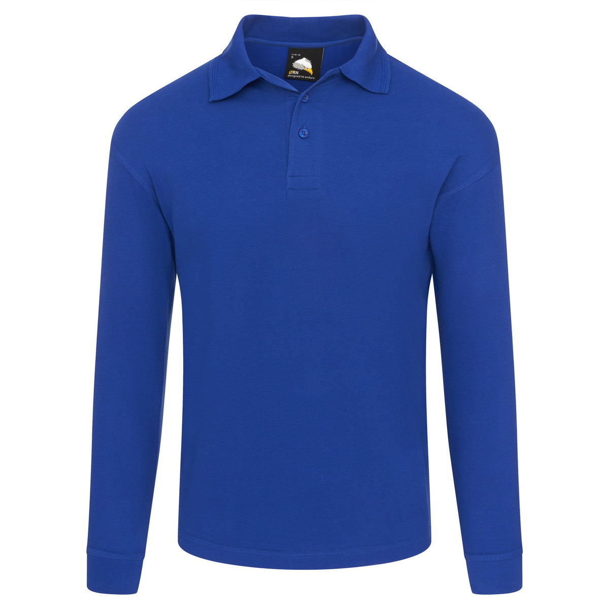 ØRN Weaver Long Sleeved Poloshirt – Royal – front