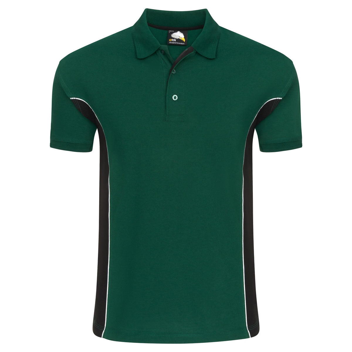 ØRN Silverswift Poloshirt – Bottle - Black – front
