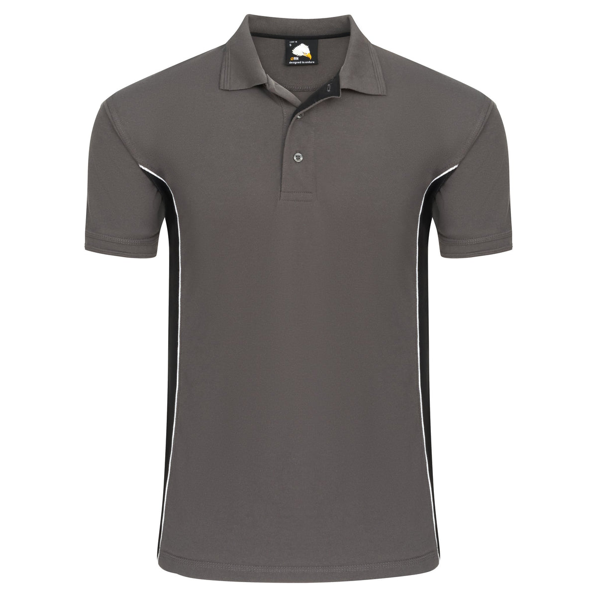 ØRN Silverswift Poloshirt – Graphite - Black – front