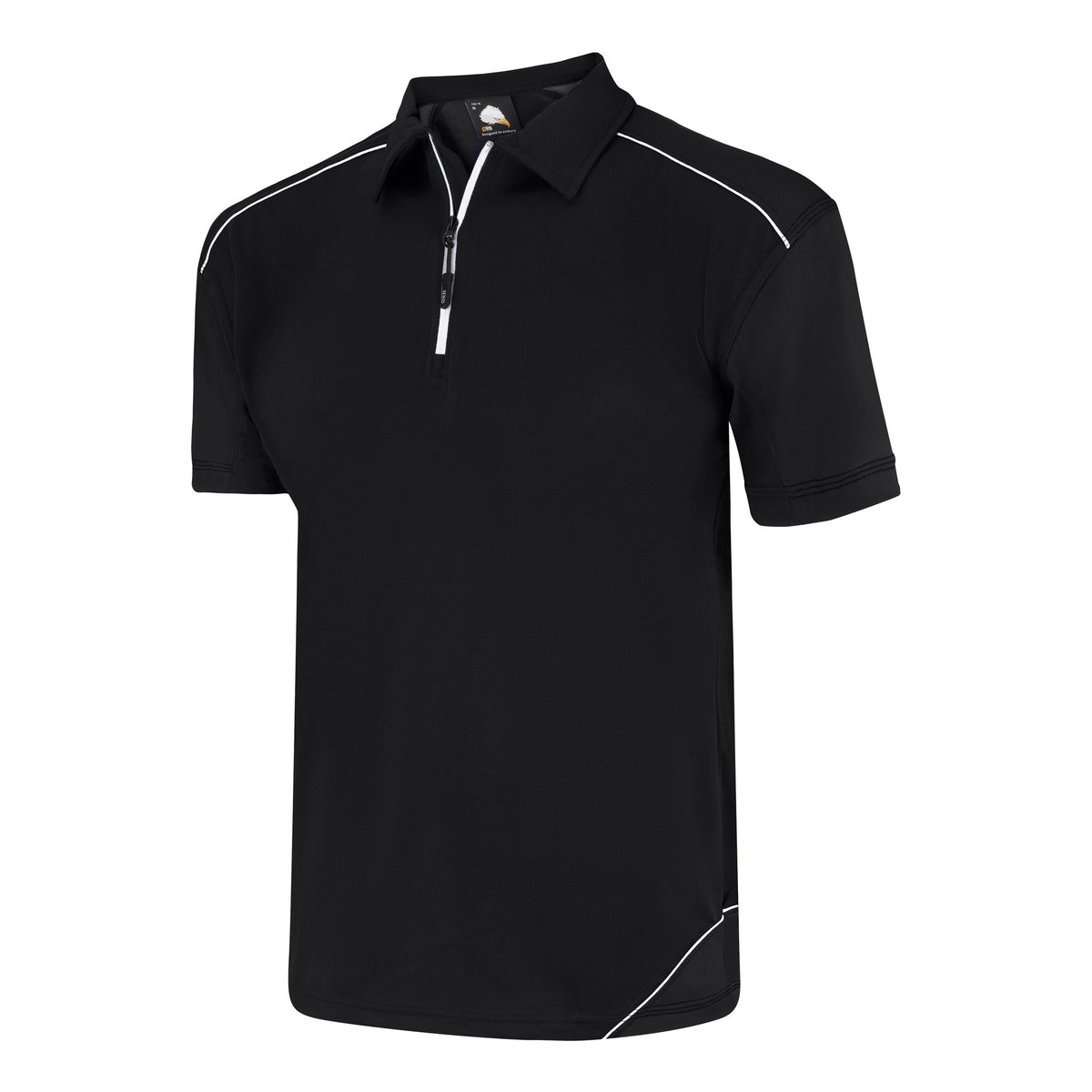 ØRN Fireback Wicking Poloshirt – Black - Black – side