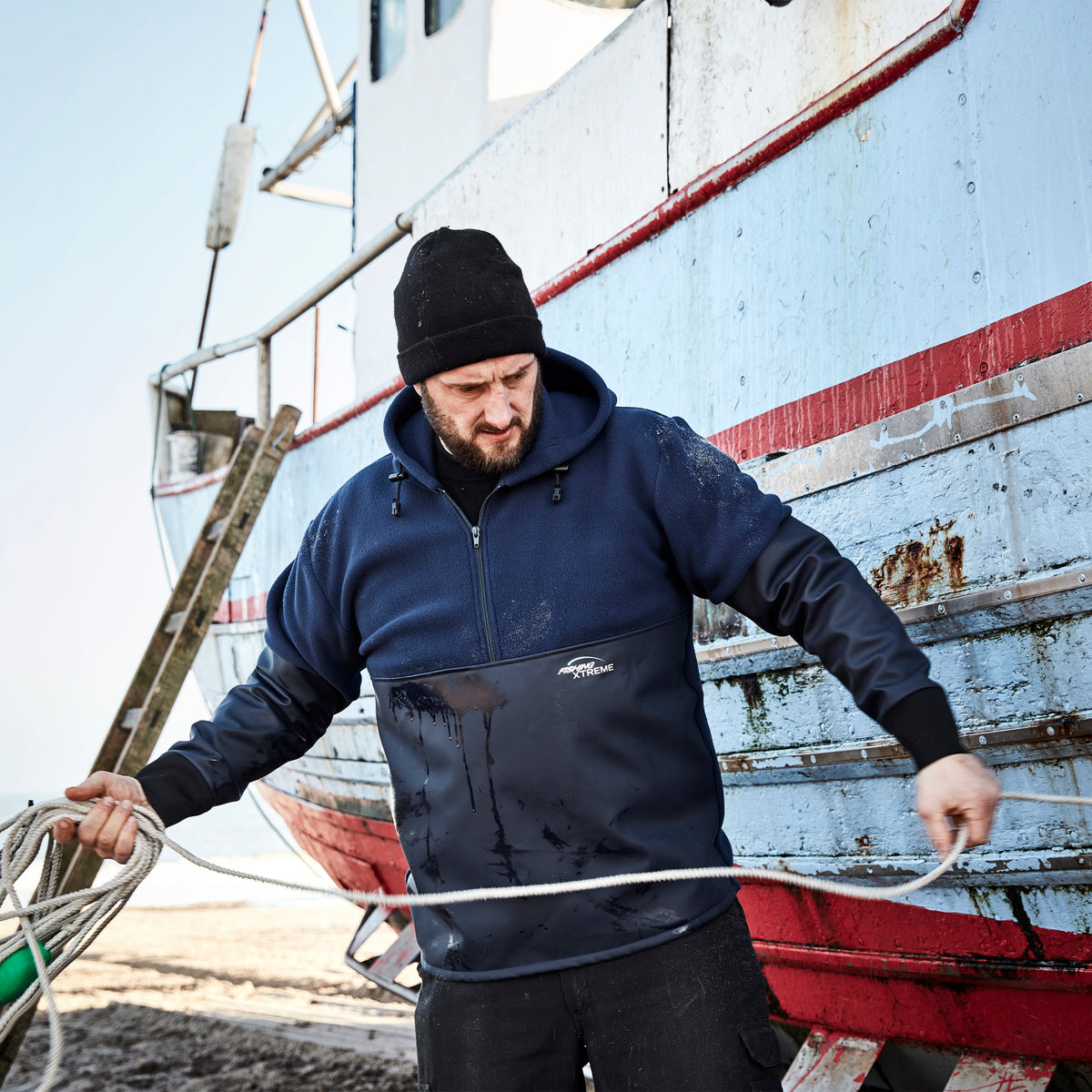 ELKA Rainwear Fishing Xtreme Anorak Fleece in Navy