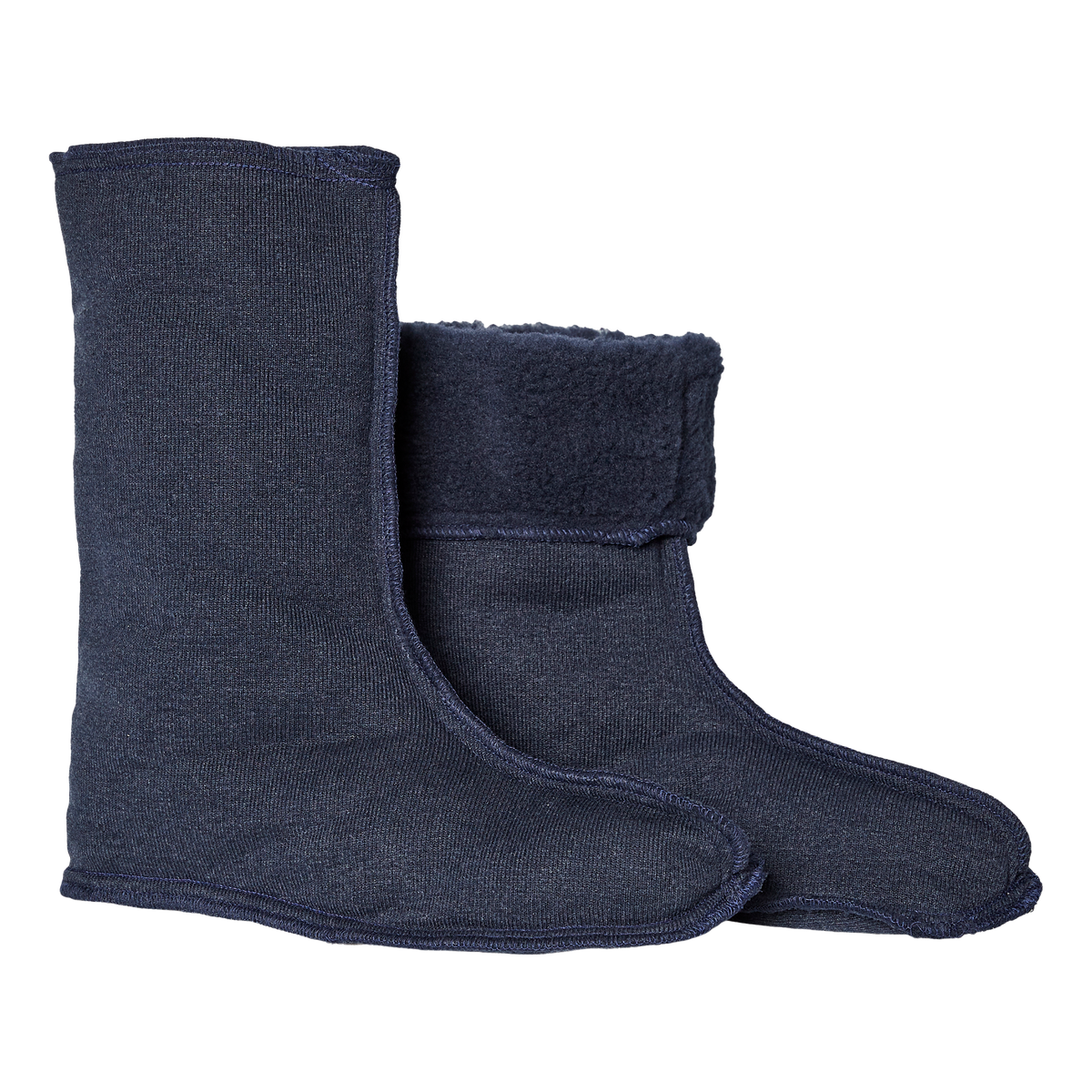ELKA Rainwear Fibre pile socks in Navy, front view