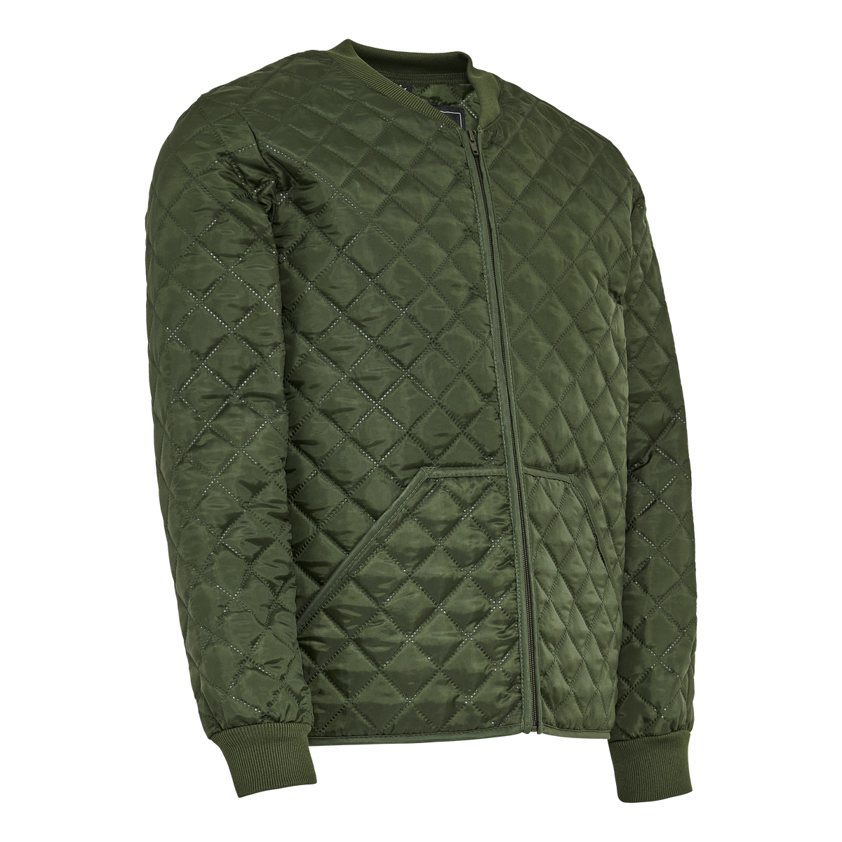 ELKA Rainwear Thermal Jacket with extra length in Olive, front view
