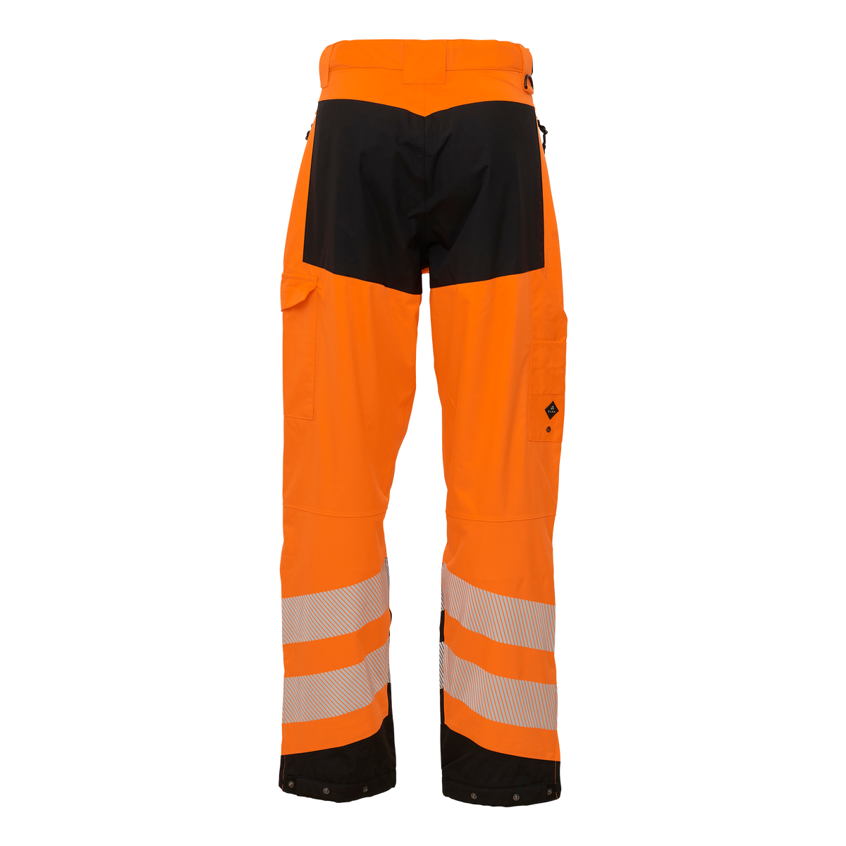 ELKA Rainwear Visible Xtreme Stretch Waist Trousers in Fl. Orange/Black