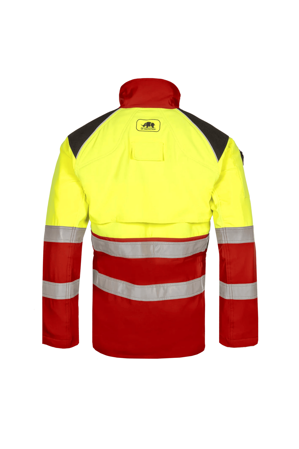 SIP Protection Forest Pro-tect in Red/Hi-Vis Yellow, back view