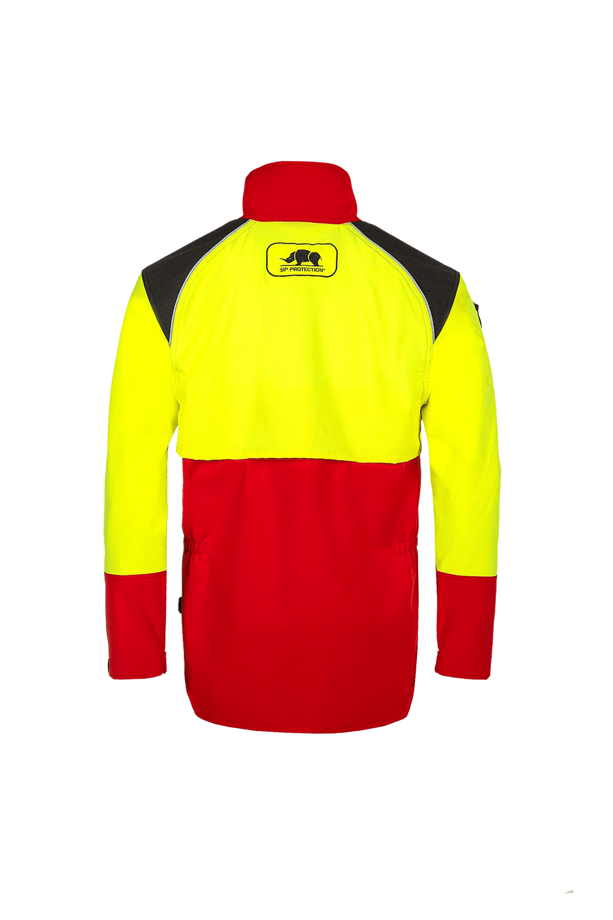 SIP Protection Forest Pro in Red/Hi-Vis Yellow, back view